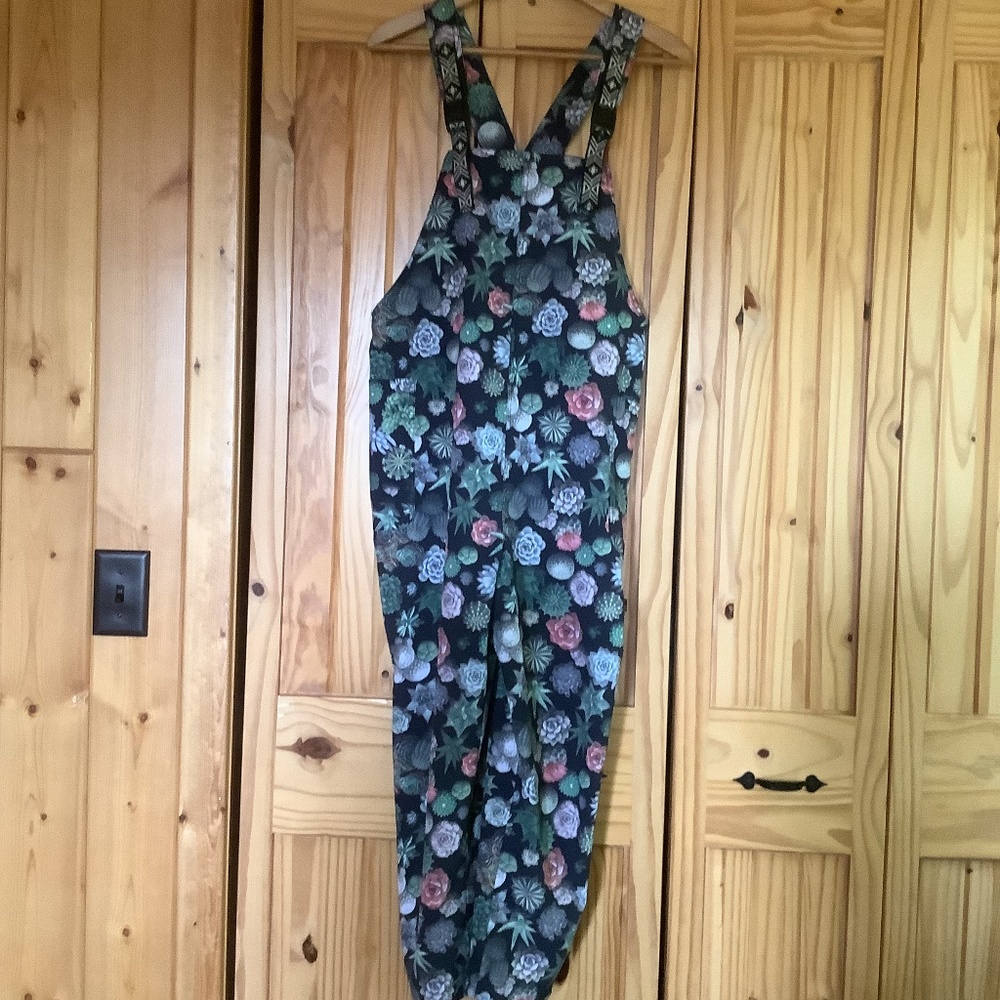 Kavu San Blas Overalls Size Small Greenhouse Pattern